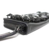 Burberry Jeweled Clutch Black Leather Small Evening Bag - Celebrity Owned