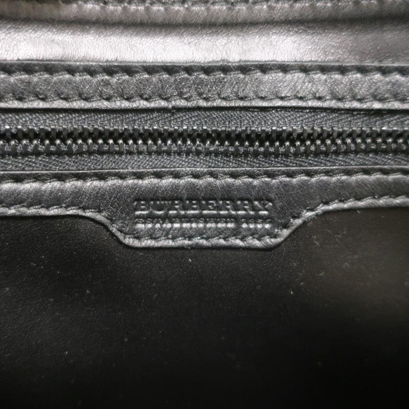 Burberry Jeweled Clutch Black Leather Small Evening Bag - Celebrity Owned