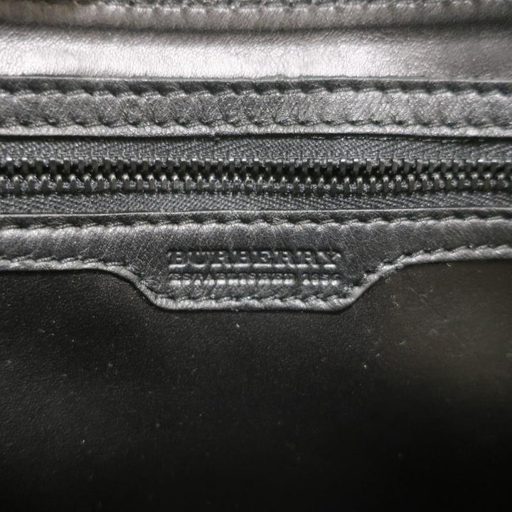 Burberry Jeweled Clutch Black Leather Small Evening Bag - Celebrity Owned