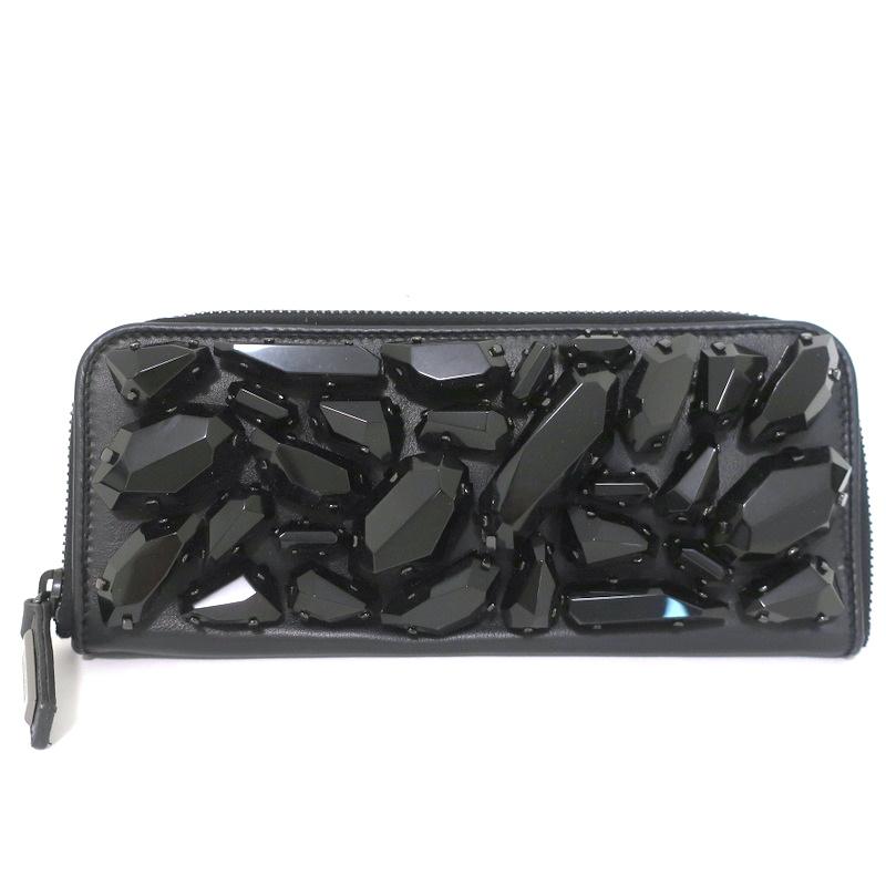 Burberry Jeweled Clutch Black Leather Small Evening Bag - Celebrity Owned