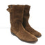 Burberry Lyndhurst Boots Brown Suede Size 39 Flat Ankle Boots