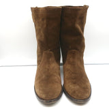 Burberry Lyndhurst Boots Brown Suede Size 39 Flat Ankle Boots - Celebrity Owned