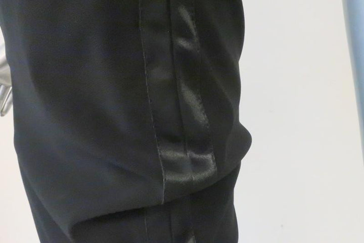 By Malene Birger Pencil Skirt Akillo Black Satin-Trim Stretch Crepe Size Small - Celebrity Owned