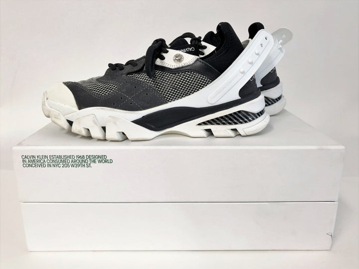 Calvin Klein 205W39NYC Carla Sneakers Carbon/Black/White Size 8 - Celebrity Owned