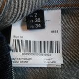 Calvin Klein 205W39NYC Puff Sleeve Denim Shirt Jacket Dark Indigo Size 2 - Celebrity Owned