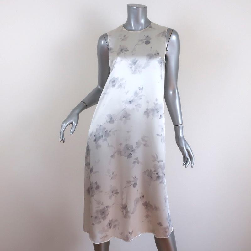 calvin klein white satin dress Viscose Satin Maxi Slip Dress
