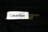 Calvin Klein Sweater Dress Black Wool Size Extra Small Cowl Neck Long Sleeve - Celebrity Owned