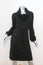 Calvin Klein Sweater Dress Black Wool Size Extra Small Cowl Neck Long Sleeve