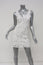 Calypso St. Barth Dress Kagami White Linen Embroidered Lace Size Extra Small