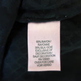 Calypso St Barth Top Mianette Black Velvet Burnout Size Small Long Sleeve Blouse - Celebrity Owned