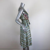 Calypso St. Barth Wrap Dress Ivara Printed Linen Size Extra Small NEW - Celebrity Owned