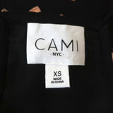 CAMI NYC The Racer Tank Top Black Burnout Heart Print Size Extra Small - Celebrity Owned