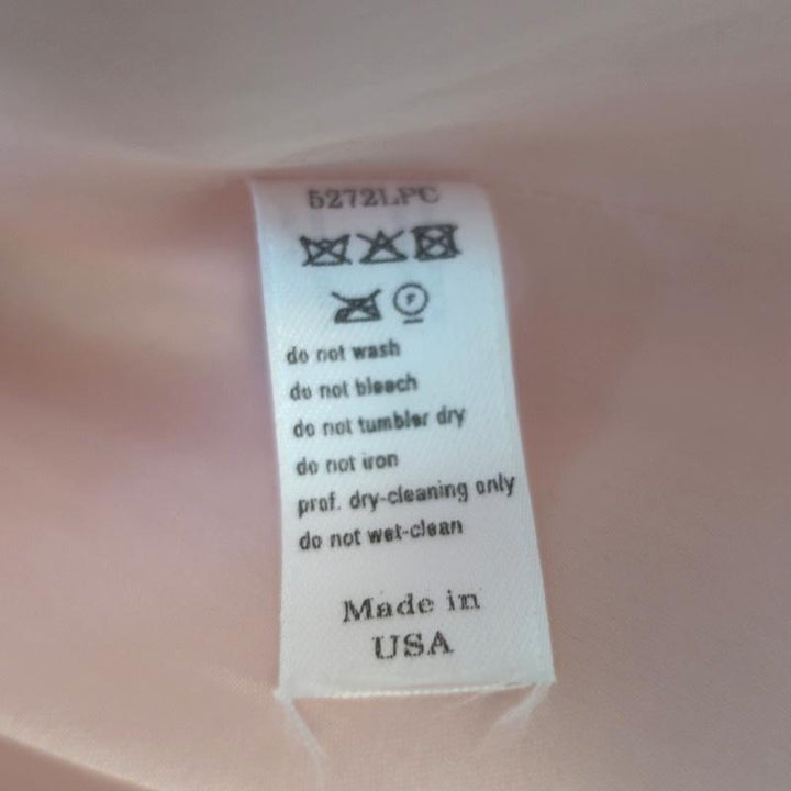 Carolina Herrera Wrap Dress Pink/Red Floral Print Silk Organza Size 4 NEW - Celebrity Owned
