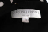 Caroline Constas Dress Marie Black & White Polka Dot Stretch Satin Size Medium - Celebrity Owned