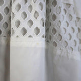 Carven Dress White Cutout Cotton Eyelet Size 40 Cap Sleeve Fit & Flare - Celebrity Owned