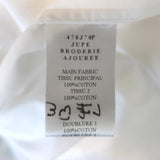 Carven Midi Skirt White Eyelet-Embroidered Cutout Cotton Size 38 - Celebrity Owned