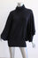 Catherine Malandrino Turtleneck Sweater Black Size Small Batwing Pullover