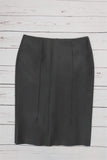Cedric Charlier Vegan Leather Pencil Skirt Black Size US 4 NEW - Celebrity Owned