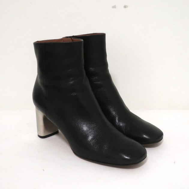 CELINE ショートブーツ BAM BAM メタル celine-bam-bam-ankle-boots-