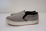 Celine Skate Slip-On Sneakers White/Black Micro Check Canvas Size 37.5 - Celebrity Owned