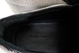 Celine Skate Slip-On Sneakers White/Black Micro Check Canvas Size 37.5 - Celebrity Owned