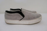 Celine Skate Slip-On Sneakers White/Black Micro Check Canvas Size 37.5 - Celebrity Owned