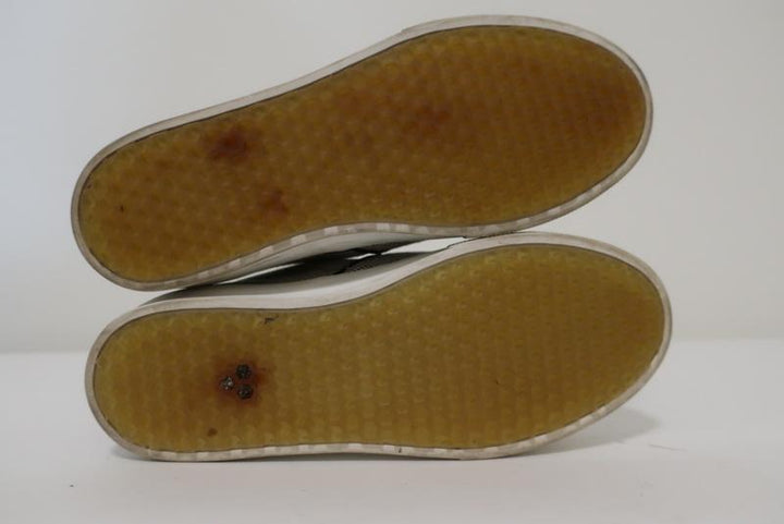 Celine Skate Slip-On Sneakers White/Black Micro Check Canvas Size 37.5 - Celebrity Owned