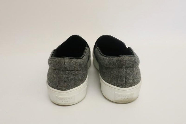 Celine Skate Sneakers Gray Flannel Size 37.5 Slip-On Flat - Celebrity Owned