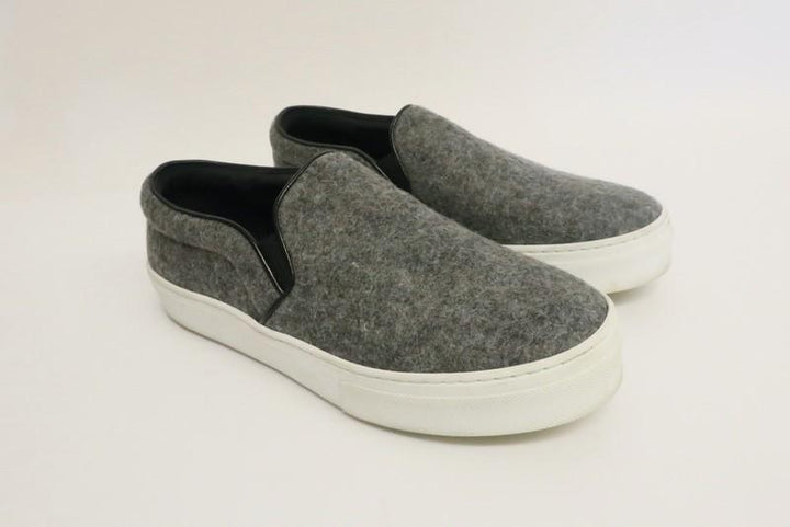 Celine Skate Sneakers Gray Flannel Size 37.5 Slip-On Flat - Celebrity Owned