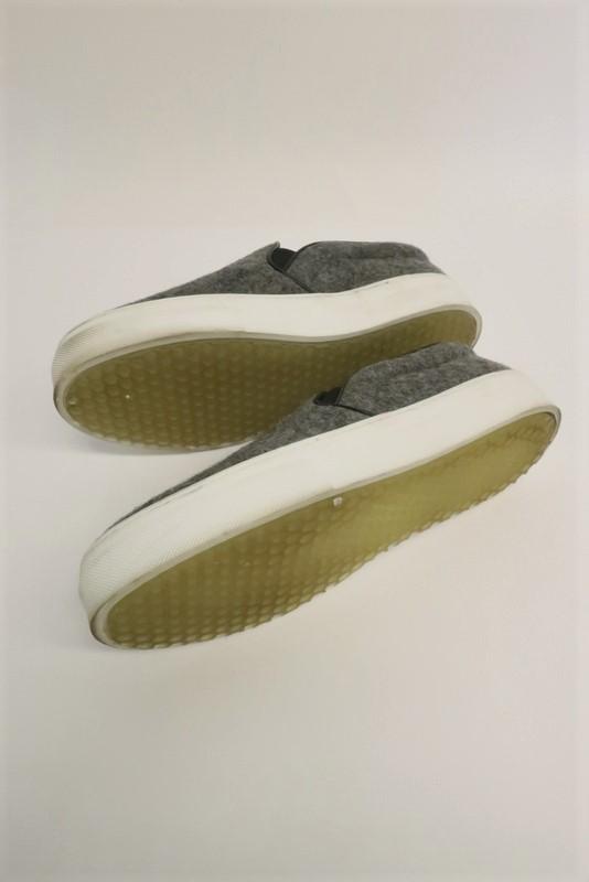 Celine Skate Sneakers Gray Flannel Size 37.5 Slip-On Flat - Celebrity Owned
