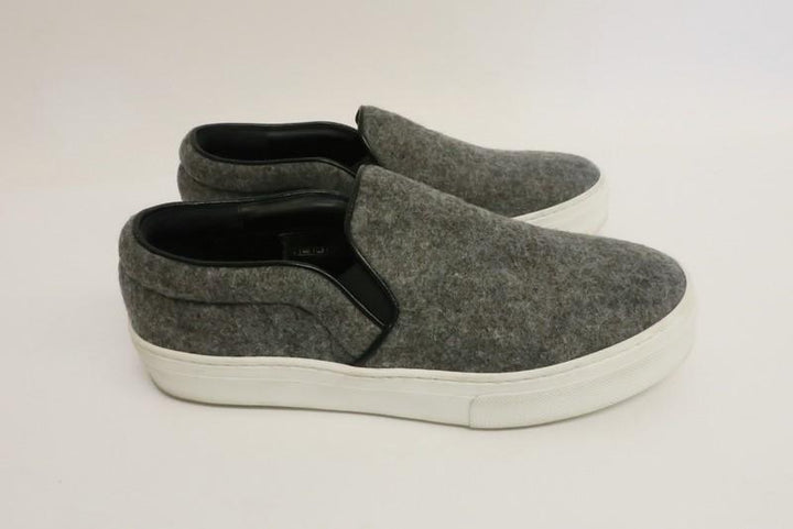 Celine Skate Sneakers Gray Flannel Size 37.5 Slip-On Flat - Celebrity Owned