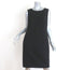 Chanel 09A Dress Black Zig Zag Embroidered Wool Size 42 Sleeveless Shift