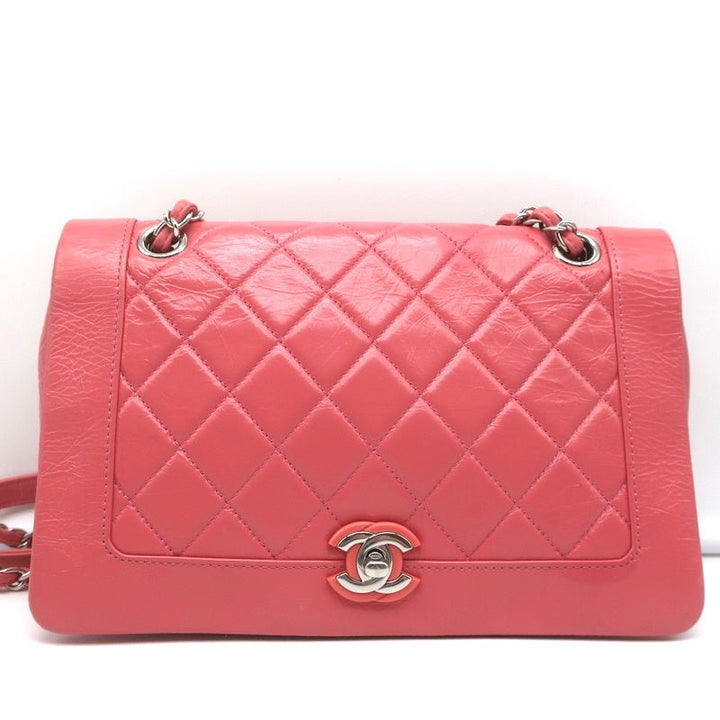 Chanel Enamel CC Quilted Leather Single Flap Bag Small Crossbody - Celebrity Owned