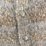 Chanel F/W 2018 Striped Knit Tunic Dress Beige/Gold Size 36 Kimono Sleeve Mini - Celebrity Owned