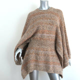 Chanel F/W 2018 Striped Knit Tunic Dress Beige/Gold Size 36 Kimono Sleeve Mini - Celebrity Owned