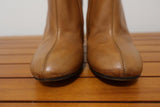 Chloe Ankle Boots Tan Leather Size 36.5 High Heel - Celebrity Owned