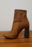 Chloe Ankle Boots Tan Leather Size 36.5 High Heel - Celebrity Owned