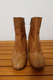 Chloe Ankle Boots Tan Leather Size 36.5 High Heel - Celebrity Owned