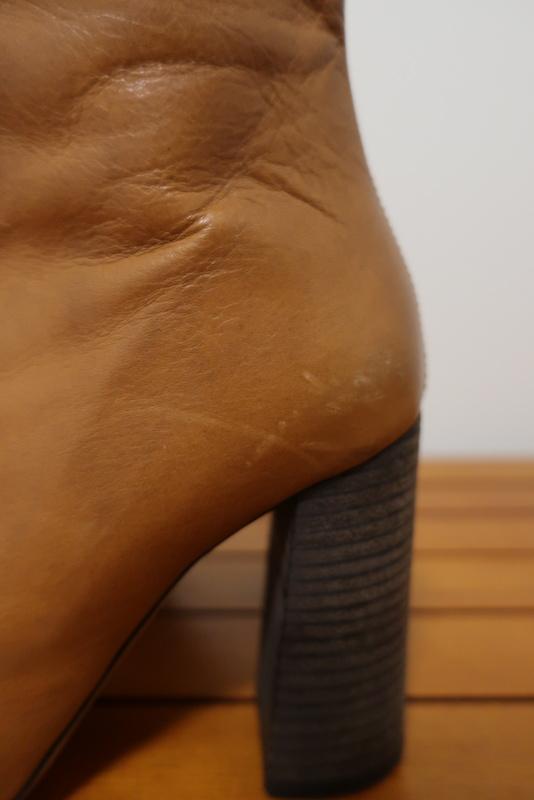 Chloe Ankle Boots Tan Leather Size 36.5 High Heel - Celebrity Owned