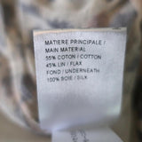 Chloe Dress Leopard Print Gauze Size 34 Long Sleeve Lace-Up Ruffled Hem - Celebrity Owned