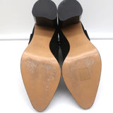 Chloe Grommet-Trim Ankle Boots Flo Black Suede Size 38.5 Pointed Toe Booties - Celebrity Owned