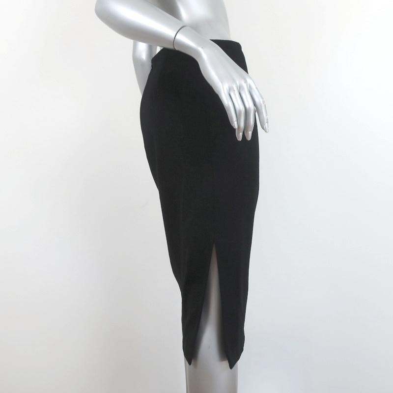 Chloe Pencil Skirt Black Angora Size 40 - Celebrity Owned