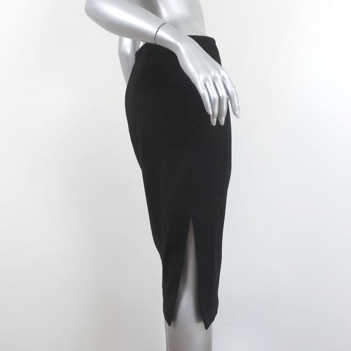 Chloe Pencil Skirt Black Angora Size 40 - Celebrity Owned