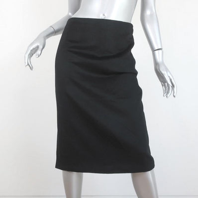 Chloe Pencil Skirt Black Angora Size 40 - Celebrity Owned