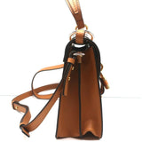 Chloe Small Aby Day Bag Autumnal Brown Croc-Embossed Leather Crossbody Tote NEW - Celebrity Owned