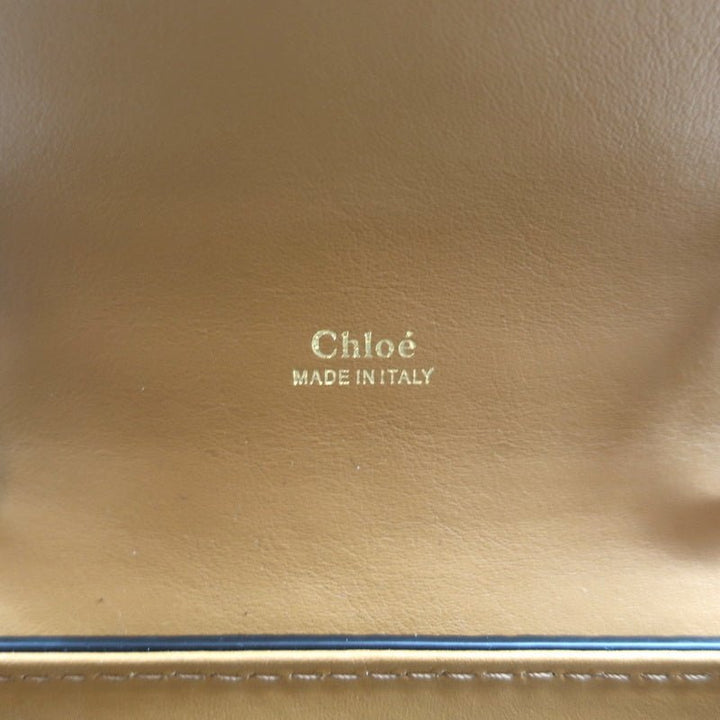 Chloe Small Aby Day Bag Autumnal Brown Croc-Embossed Leather Crossbody Tote NEW - Celebrity Owned