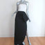 Christian Dior Boutique Strapless Gown White/Black Bicolor Silk Faille Size US 2