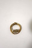 Christian Dior Hanging Circle Logo Ring Size 7 - Celebrity Owned