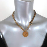 Christian Dior Knot Necklace Gold Cable & Chain Link - Celebrity Owned