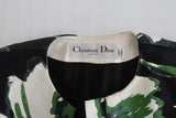 Christian Dior Multi Color Floral Silk Long Vest Sz US4 - Celebrity Owned